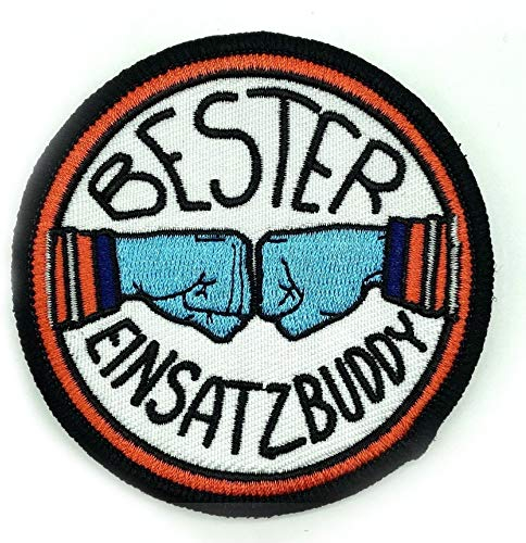 Polizeimemesshop - Bester Einsatzbuddy Rettung Textil Patch -Rettung - Buddy - Feuerwehr