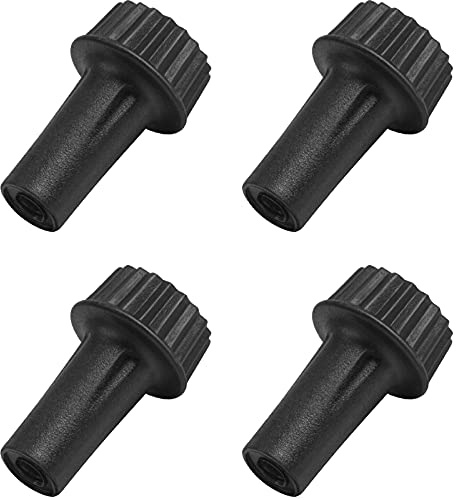 DiCUNO Light Lamp Turn On/Off Switch Knobs Replacement, Black, Standard Size, for Table Lamp, 20mm, 4 Packs