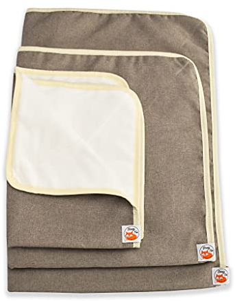 Sleepy Fox Snuggle Blanket for Cats and Dogs with Sherpa Fleece Lining (Classic Beige, Medium 90 x 100cm)