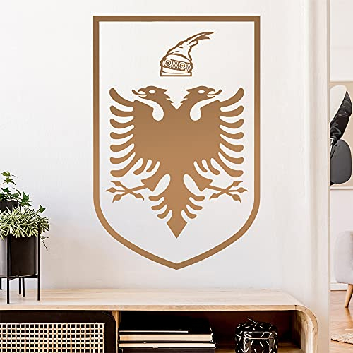 Albanien Wappen Wandtattoo Wandaufkleber Wall Sticker - Dekoration, Küche, Wohnzimmer, Schlafzimmer, Badezimmer