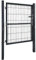 XMTECH Gartentor Gartentür 150 x 100 cm Zauntor inkl. Schloss, Türklinke, und Schlüsseln, Gartenpforte Einfahrtstor Hoftür,Anthrazit