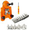 17Pcs Diamond Drill Bit Set, Including 15Pcs Diamond Bits 6-50mm, Adjustable Hole Saw Guide Jig Fixture for Glass, Porcelain, Ceramic, Marble, Tile, Granite