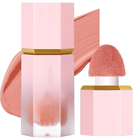 Matte Liquid Blush,Wangen-Gel-Creme-Flüssigrouge,Liquid Blush Cream,Makeup Smooth Liquid Blush,Liquid Blush for Cheeks,Gel Cream Blush,Dewy Finish Creme Rouge,Ideales Blush Flüssig für Frauen(#07)