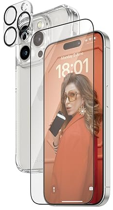 Panzer Glass - 3-i-1 Protection Pack - Apple iPhone 15 Pro