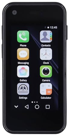 SOYES XS13 Smartphone 3G, 2,5 Zoll WiFi, Kleines Mobiltelefon, Unterstützt GPS APP Download für Android, 1 GB RAM, 8 GB ROM, Quad Core Dual SIM, Kleines Handy für Reisen,