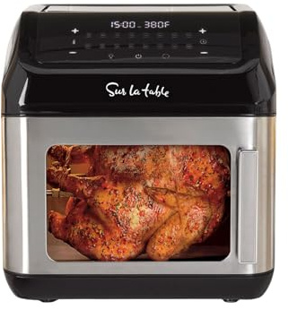 Sur La Table Left Hinge Multi-Function Air Fryer, 13 qt, Black