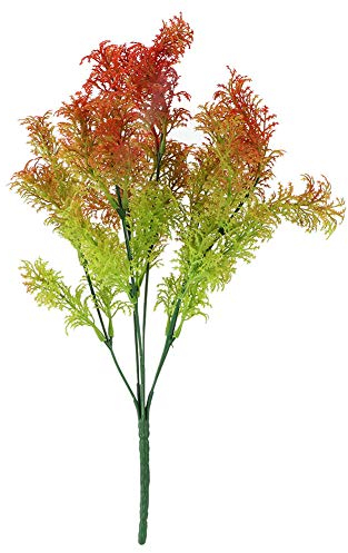 Gavigain Künstliche Algen zum Basteln, künstliche Algenpflanzen aus Kunststoff, Dekoration für Zuhause, Haus, Garten, künstliche Blätter (Seaweed orange)