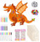 Ainiv 8 Stück Dinosaurier Holz Bastelset für Kinder, 3D Puzzle Holz zum Bemalen und Basteln, DIY Dino Holzbastelsets mit Aquarellstift, Kreative Kinderspielzeug Bemalen Handwerk für Jungen Mädchen