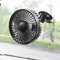 Universal 12/24V Car Mini Fan, USB Suction Cup Cooling Fan, 3 ABS Fan Blades for Large Air Volume, Convenient and Practical, Easy to Clip(suction cup)