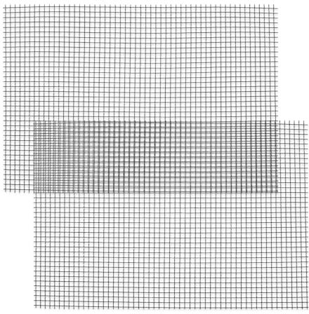 2 Stück Drahtgitter 30 X 21 cm Edelstahl Drahtgeflecht 5 Mesh Feinmaschig Gitter Drahtgeflecht Lüftungsgitter Edelstahl Drahtgewebe als Filterschutz hartes und hitzebeständiges Metall Insektengitter