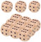 12 Stück Würfel Groß 30mm Würfel Holz Spielwürfel Natur Holz Große Würfel Set Würfelspiel für Kartenspiel Partyspiele Kinder Spiele Zubehör