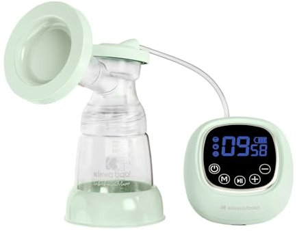 Kikkaboo elektrische Milchpumpe Rhea Nippelset 180ml Flaschenvolumen Touchscreen, Farben:grün