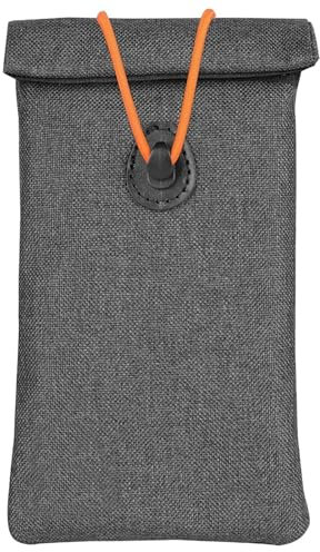 IUSOT Faraday Tasche für Autoschlüssel und Smartphone, 18 x 9,5 cm, Schlüsselsignalblockiertasche, Oxford-Stoff RFID Strahlenschutz-Tasche, Handy-Schlüsselanhänger mit Signalblockierung Anti-GPS