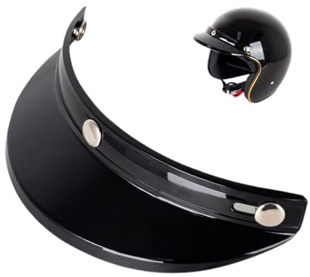 Visiera parasole per cappelli moto - Visiera per scooter, Visiera parasole per caschi | Cappello da sole con tesa a tre bottoni per caschi stile vintage di facile installazione con design a
