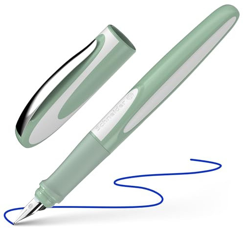 Schneider 168413 Ray Füller (Linkshänder, inkl. Standard Tintenpatrone königsblau) pistacchio