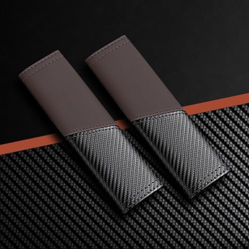 XWSBUDE 2 Stück Gurtpolster Auto, für FIAT 500 500C 500E Weiches Bequem Sicherheitsgurt Schulterpolster Sicherheitsgurt-Kissenbezug Auto Innere Zubehör,C