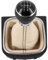 Schaltknauf + Schaltsack Set 5 Gang passend für VW Golf 5 + 6, 2003-2016, Plug & Play, Auto Schalthebel Schaltmanschette, mit Rahmen, schwarz - beige