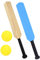 YARNOW 1 Set Kinder Cricket Set Outdoor Cricket Schläger Tragbare Cricket Training Stick Kunststoff Schläger Für Cricket Sport Cricket Schläger Retro Cricket Schläger