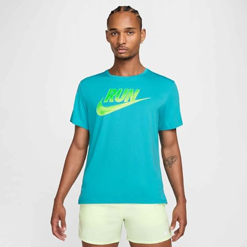 Nike Miler Run Energy Kurzarm-Herren-Laufoberteil, Dusty Cactus, HJ3564-345, XL