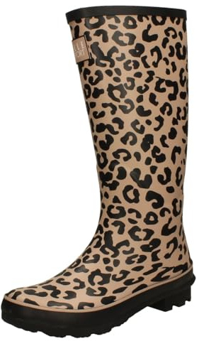 Ladies Elle Sport Animal Print Medium Wellington Boots X1R274
