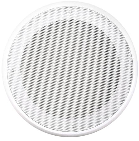Ronyme White Ceiling Speaker Cover Round Speaker Grille Audio Accessories Car Speakers Grill Cover for Automotive Fitting, 5inch