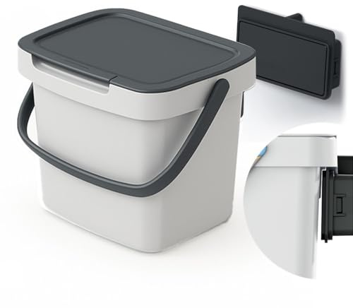 magubo Biomülleimer Küche Geruchsdicht 3L - Windeleimer Geruchsdicht Mit Deckel - Hochwertiger Kompostbehälter Für Die Küche - Elegantes Design, Einfach Zu Reinigen