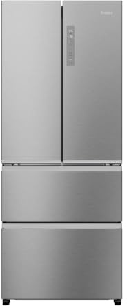 Haier FD 70 Series 3 American Fridge Freezer - Platinum Inox - E Rated