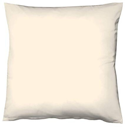 fleuresse 9200 Colours Interlock Jersey Kissenbezug aus 100% Baumwolle, Oekotex Standard 100, 80 x 80 cm, Creme