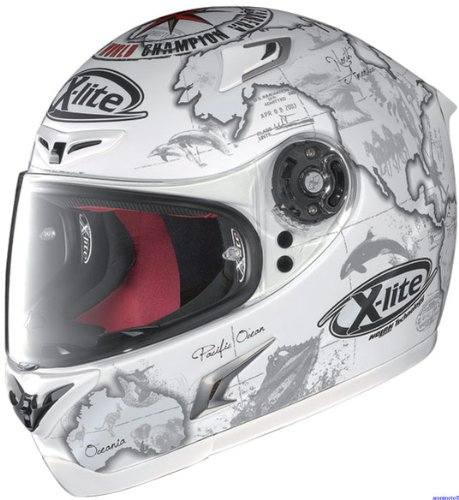 X-Lite X-802R C. Checa Matt Weiss - Integralhelm, Größe M (57/58)