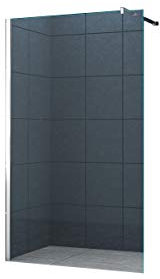 10 mm Cabine de douche Düsseldorf 130 x 200 cm/Walk-In Cloison de douche Paroi de douche Verre De Sécurité Douche