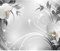 decomonkey Fototapete Abstrakt Orchidee 300x210 cm XL Tapete Wandbild Wandbild Bild Fototapeten Tapeten Wandtapete Wandtapete Blumen Ornament Modern