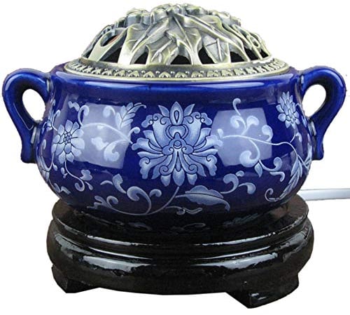 Weihrauch-Brenner - Timing Temperaturregelung elektronische Keramik Aromatherapie Ofen - Agarwood Ofen ätherisches Öl elektronische Aromatherapie Lampe