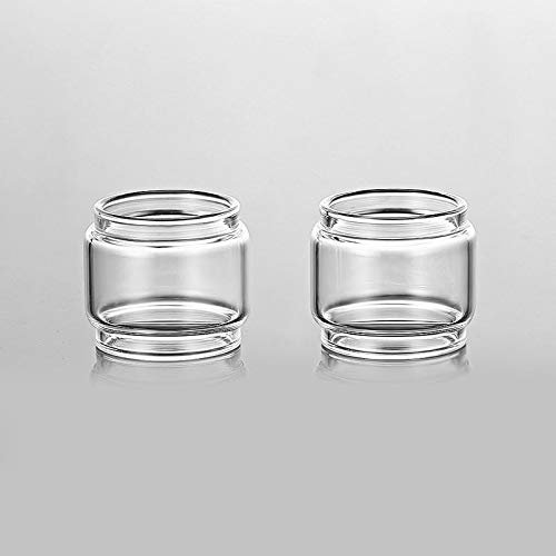 Denghui-ec, 2 Pezzi di Ricambio Serbatoio di Vetro Grasso per Eleaf Melo 3 Mini/ELLO Duro/I Solo S-Trasparente, Niente Tabacco o nicotina (Bundle : Eleaf Melo 3 Mini, Color : Clear)