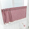 Dreamskull Kurzstores Gardinen Küche Kurz Fenster Küchengardine Scheibengardine Bistrogardine Landhausstil Modern Vintage Vorhänge Vorhang Kurzvorhang Kariert 2er Set (Rot, 74 x 90 cm*2)