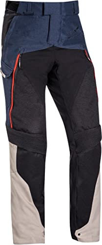 Ixon Unisex 200101063-6024-xl Stoffhose Motorrad, Schwarz/Blau, M