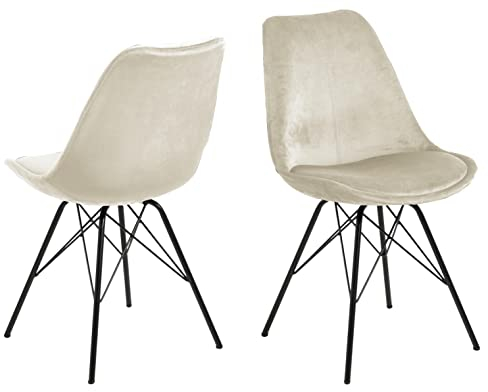 möbelando Esszimmerstuhl Polsterstuhl Loungestuhl Küchenstuhl Stuhl Ermina II (2-er Set) Sand