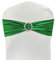 iEventStar Nœuds de chaise extensibles avec boucle coulissante pour décoration de chaise de mariage (vert métallique, 50)