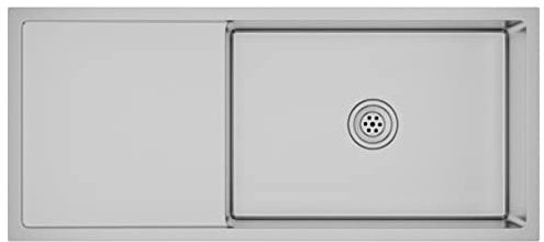 vidaXL Handmade Satin-Finished Kitchen Sink | Stainless Steel | Anti-Condensation Paint | Sound Reduction Pads | X-Flume Design for Quick Flow| Undermount & Drop-in Installation