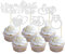 Gyufise 24 Stück Cupcake-Toppers Bride to Be Silber Glitzer I Do Love Herz Ring Miss To Mrs Cupcake Picks Brautdusche Kuchendekorationen für Hochzeit Verlobung Junggesellinnenabschied Zubehör