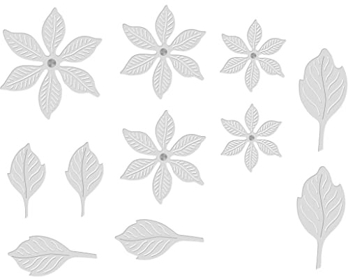 Layered Poinsettias Sweet Dixie Cutting Die, Silver