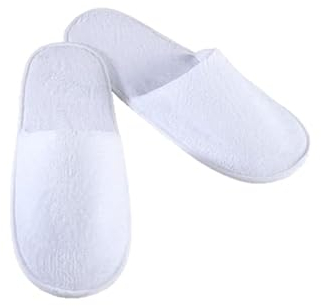 SHOBI 10 paia di pantofole Chiuse per ospiti - Ciabatte Monouso chiuse per Hotel unisex Taglia unica (Chiusa)