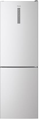Candy Fresco CCE7T618ES, Frigorífico Combi, 60CM, Altura 1,85m, 341L, Total No Frost Circle+, Conectividad Wifi, Cajón Verdulero y Frescos, Electrónico Externo, LED, Puertas Reversibles, 39DB, Silver