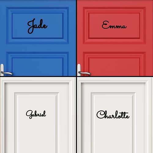 Party to Be Plaque de Porte pour Chambre Toilette Cuisine Bureau Prénom Personnalisé en Acrylique Auto - Adhésif