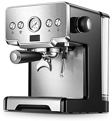 Cafetera Cafetera Cafetera exprés Máquina de café de Acero Inoxidable Cafetera Comercial semiautomática (Tamaño:) 16 Tazas, Color: Negro_UK (Black_au) 16 Tazas