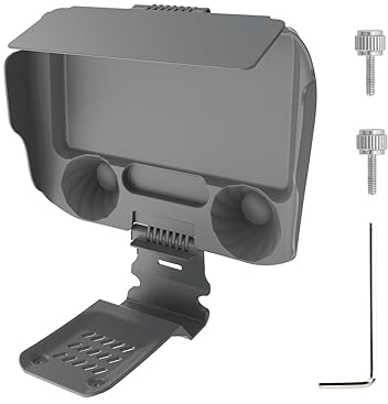 Drohne Fernsteuerung Sonnenschutzhauben Sunshade Cover Zubehör für DJI RC 2 RC 1,für DJI Air 3/Mini 3 Pro mit Bildschirm-Fernbedienung, mit Fernbedienungs-Sonnenblende Sub Panel Schutzabdeckung (RC 2)