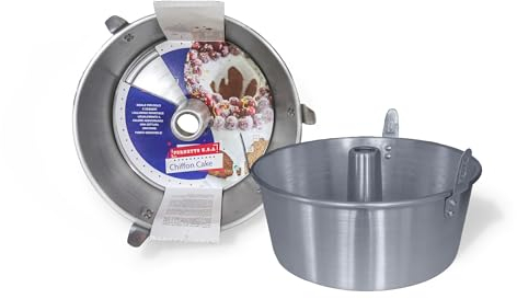 Stampo In Alluminio Con Cono Estraibile Per Torte Americane Chiffon Cake Torta Angelo Ciambella 26 Cm