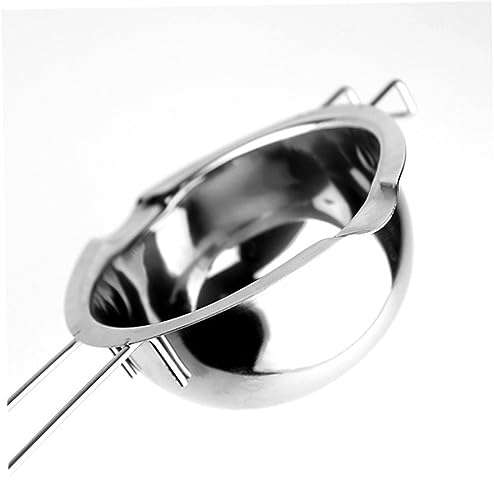 HOMSFOU Melting Pot for Chocolate 304 Stainless Steel Electric Melting Pot Double Boiler 400ml Ideal for Baking Cooking and Catering