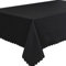 Qualitäts Tischdecke Tischtuch Textil Eckig 140 x 240 cm, Tischwäsche, Schwarz