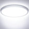 NIBSHOOM LED Deckenleuchte, 24W 2400LM Superschlanke Deckenlampe 6500K IP44 Wasserfest für Wohnzimmer Badezimmer Schlafzimmer Küche Flur Balkon, Rund und Flach Modern Led Lampen Ø300*H24mm, Warmweiß