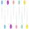10Pcs Exfoliating Nose Brush Silicone Lip Brush Double-sided Soft Lip Brush Lip Scrub Brush Lip Scrubber Blackhead Brush for Lip Skin Smoothing Cleaning Perfect Makeup Tool Kits